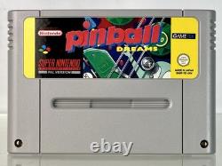 Super Nintendo PINBALL DREAMS JEU Digital Illusions 1994 SNES PAL Boîte TESTÉE