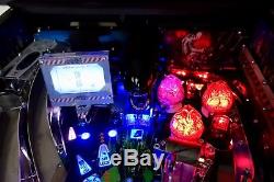 Superbe Machine À Flipper Hue Alien Arcade Rare! 3 Écrans Lcd! Leds Game In Hand