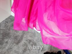 Superbe robe de soirée cerise Bariano Australia taille 12 avec étiquettes, fête de Noël