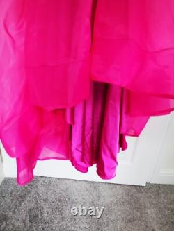 Superbe robe de soirée cerise Bariano Australia taille 12 avec étiquettes, fête de Noël