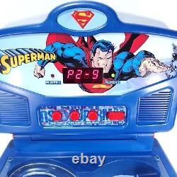 Superman Tabletop Pinball Machine Sauver Le Monde Fonctionne Rare