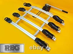 Support de vélo pour 4 vélos, monté sur boule d'attelage, capacité de 60 kg, porte-vélo inclinable pour attelage arrière de voiture, Royaume-Uni