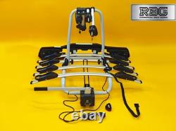 Support de vélo pour 4 vélos, monté sur boule d'attelage, capacité de 60 kg, porte-vélo inclinable pour attelage arrière de voiture, Royaume-Uni