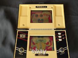 Système de jeu portable Vintage Nintendo Game & Watch Pinball avec manuel, ensemble de boîte-g1213
