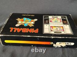 Système de jeu portable Vintage Nintendo Game & Watch Pinball avec manuel, ensemble de boîte-g1213