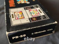 Système de jeu portable Vintage Nintendo Game & Watch Pinball avec manuel, ensemble de boîte-g1213