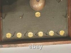 Table de Bagatelle rare des années 1800 avec bille 25 x 11