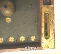 Table de Bagatelle rare des années 1800 avec bille 25 x 11