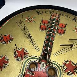 Table de jeu de billes vintage Joseph Schneider Kick-Back Bagatelle Pinball USA