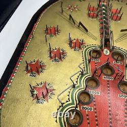 Table de jeu de billes vintage Joseph Schneider Kick-Back Bagatelle Pinball USA