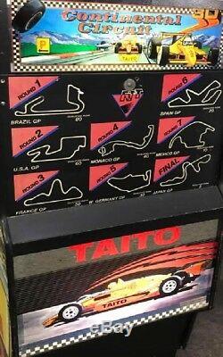 Taito Continental Circuit Arcade Machine De Conduire (excellent État) Rare