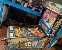 Tales Pinball Williams Poisson 1992 Flipper Orig. Jamais Restaurateur 100% Travail. + Manuel