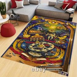 Tapis Flipper, Tapis Pin Ball, Tapis Chambre d'Enfant, Décor Rétro Nostalgique, Tapis de Gamer