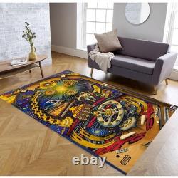 Tapis Flipper, Tapis Pin Ball, Tapis Chambre d'Enfant, Décor Rétro Nostalgique, Tapis de Gamer