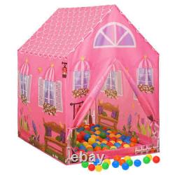 Tente de jeu pour enfants avec 250 balles roses, 69x94x104 cm.