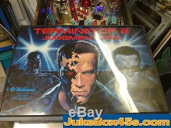 Terminator 2 T2 Arrêt Pinball Machine Jour Superbe Warrantied