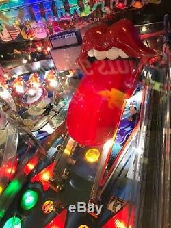 The Rolling Stones Pinball Machine Stern 2012 Parfait État & Grand Jeu