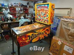 The Who Wizzard Bally Pinball Machine Memorabilia- Superbe Warrantied