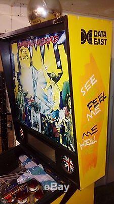 The Who's Tommy Pinball Wizard Par Data East Coin Operated Pinball Machine
