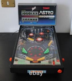 Tomy Astro Shooter Pinball, Bureau De Palme, Table, Dos, Vintage, Excellent, Travail