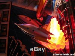 Twilight Zone Pinball Rocket Ship Orange Base Flipper Machine Mod