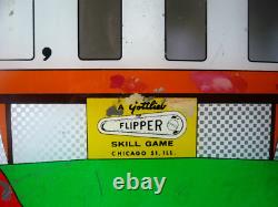 Véritable vitre arrière/plexiglas de flipper Gottlieb Cover Girl des années 1960, 50 cm x 56 cm