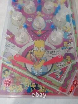 Vintage 1990 The Simpsons Fox Table Top Pinball Game Sharon 20x10 Parties Repair