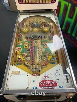 Vintage Des Années 1960 Gottlieb Flipper Clown Pinball Machine Spares Ou Repairs
