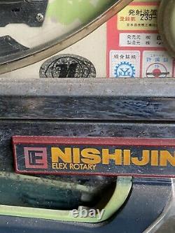 Vintage Nishijin E Flex Rotary Pinball Machine Avec Key Rare Display