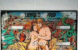 Vintage Original 1980 Jungle Lord Williams Pinball Dos Verre De Dos