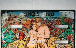 Vintage Original 1980 Jungle Lord Williams Pinball Dos Verre De Dos
