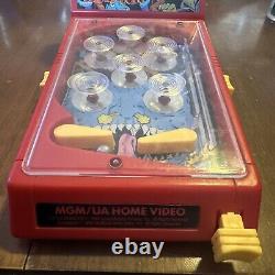 Vintage Playtime Produits Petits Monstres Mgm/ua Miniature Pinball Machine