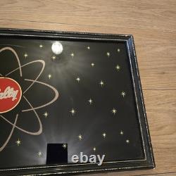 Vitre encadrée de machine à pinball Bally pièce vintage rétro affichage 13 x 25
