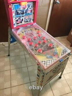 Vtg 1970s Wolverine Electric Pinball Race-o-rama, Project Piece Mais Travaillant