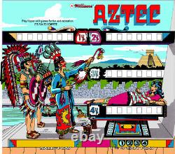 Williams Aztec Pinball Machine Verre Translitte