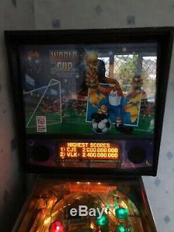 Williams Coupe Du Monde 1994 Pinball 10/10 Unmarked