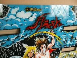 Williams Flash Pinball Machine Backglass Back Glass Nouvelle Reproduction Rpc