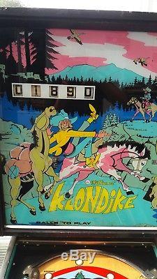 Williams Klondike Pinball Machine 1971 Remis À Neuf Electro Mécanique