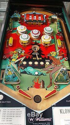 Williams Klondike Pinball Machine 1971 Remis À Neuf Electro Mécanique