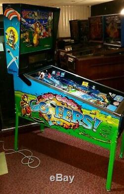 Williams No Good Gofers Arcade Flipper Bon État De Fonctionnement Led Rangé Machine