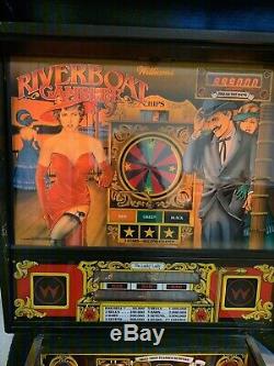 Williams Riverboat Flipper Joueur Rare 1990