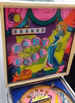 Williams Sega S. A. Baby Doll Électro Mécanique Flipper 1975