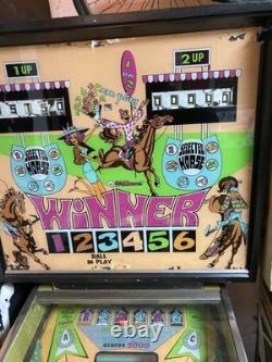 Williams Winner Cheval Course Flipper Jouer Bien