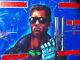 World Defender Pinball Machine Back Verre Terminator Arnold Schwarzenegger 1/200