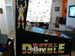 Wwf Wwe Royal Rumble Cabinet De Machine À Sous D'arcade De Flipper! Travailler Mais Quelques Problèmes