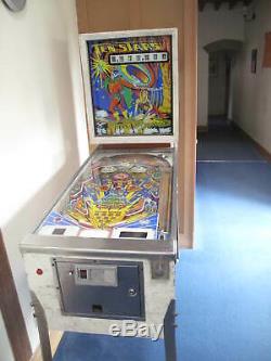 Zaccaria DIX Étoiles Pinball Machine De Travail (voir La Description) 1976
