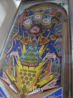 Zaccaria DIX Étoiles Pinball Machine De Travail (voir La Description) 1976