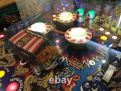 Zaccaria Locomotion Pinball Machine Table À Café Table Chêne 1981 Play Field