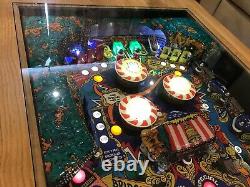 Zaccaria Locomotion Pinball Machine Table Basse Oak Table 1981 Play Field