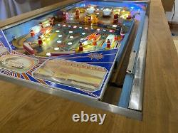 Zaccaria Voltige Pinball Machine Table Basse Oak Table 1981 Play Field